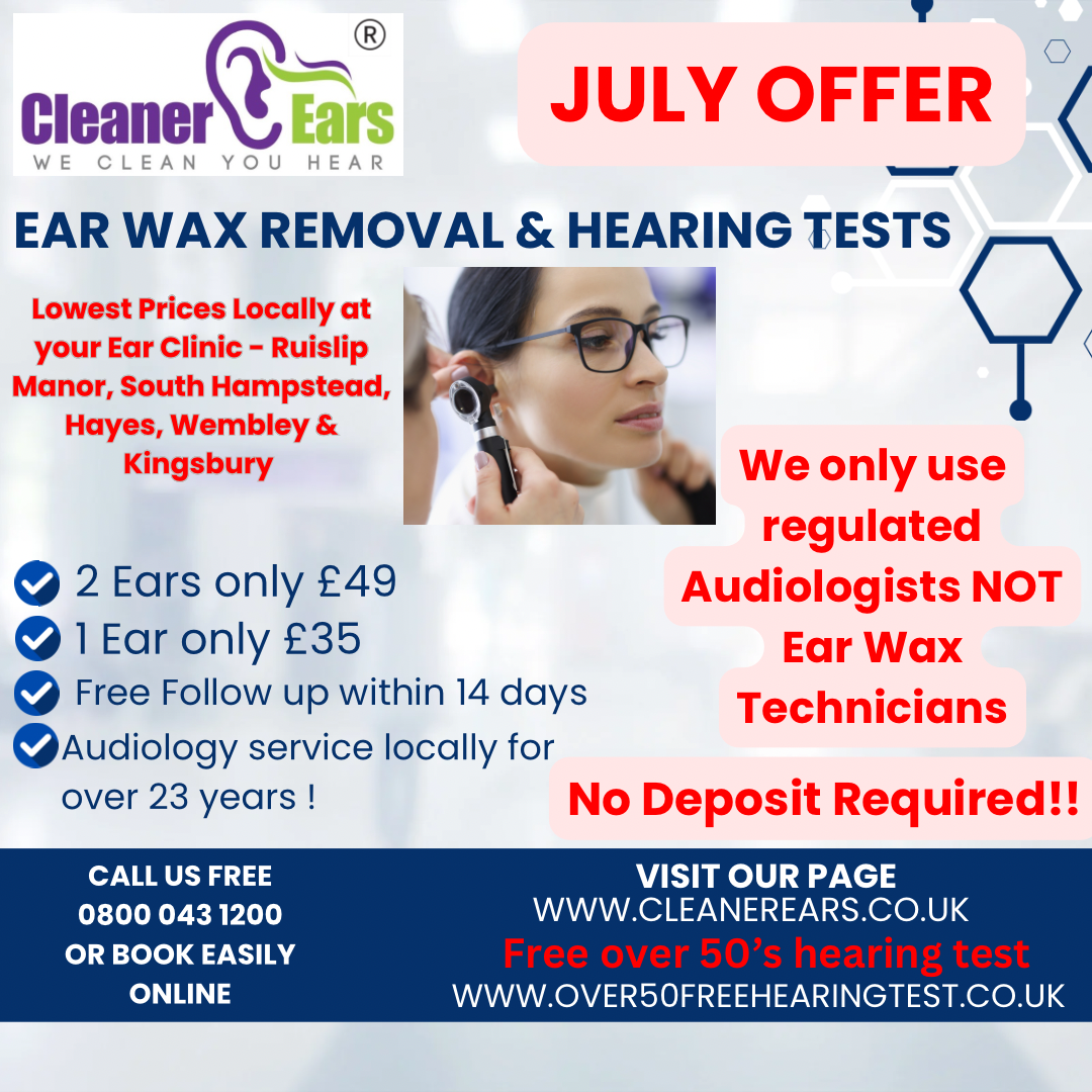 Contact Ear wax removal Ear cleaning clinic South Hampstead